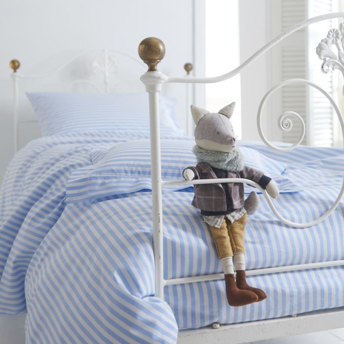 Children's Blue Candy Stripe Bedlinen