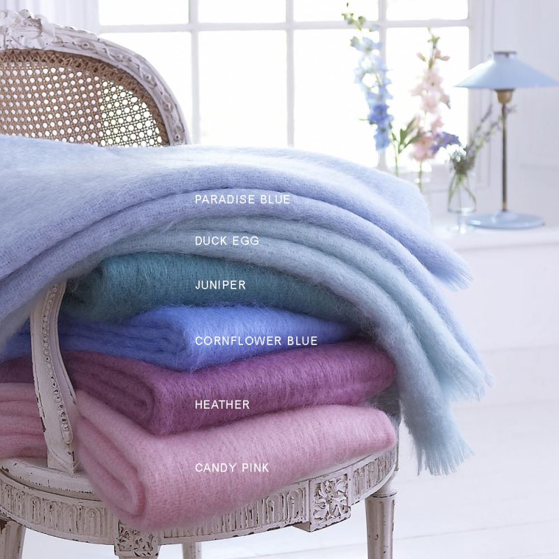 Mohair Throws Jewel Colours