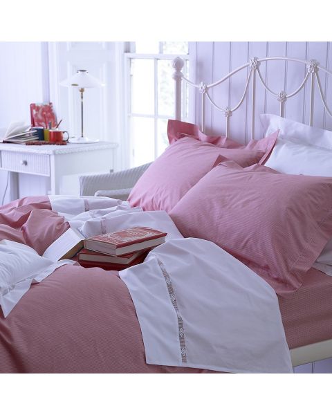 Red Check Cot Bed Fitted Sheet Cotton Baby Bed Linen