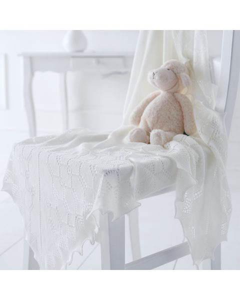 Elegant Soft Wool Baby Shawl
