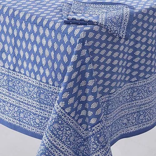 Hand Blocked Cotton Tablecloths