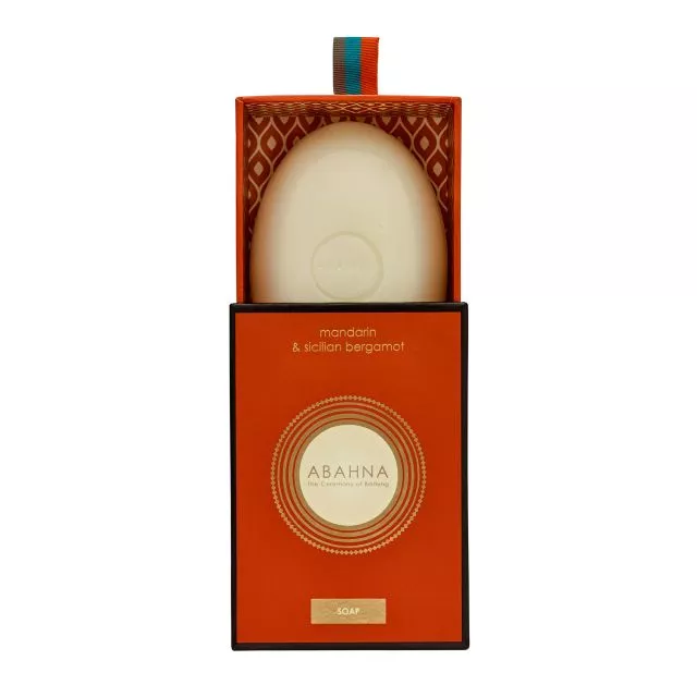 Abahna mandarin & sicilian bergamot boxed soap 170g