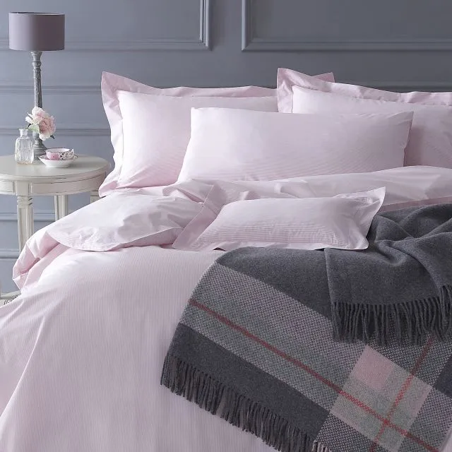 Pink Salcombe Stripe Cotton Bedlinen