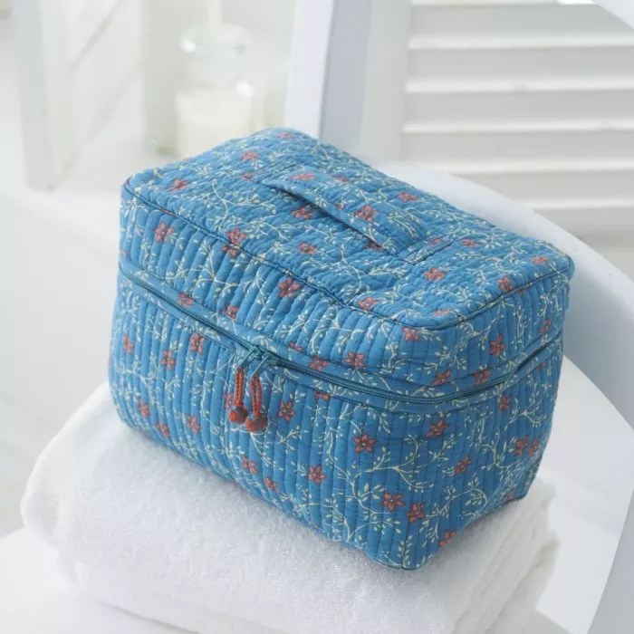 Blue Cosmetic & Makeup Bag 
