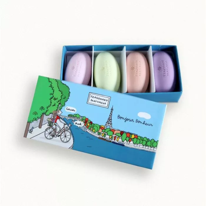 Fragonard Guest Soap Box Bonjour Bonheur