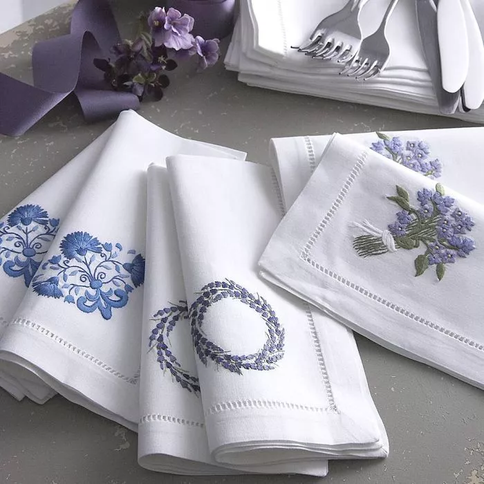 Embroidered napkins