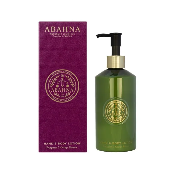 Abahna Frangipani &amp; Orange Blossom Hand &amp; Body Lotion 300ml