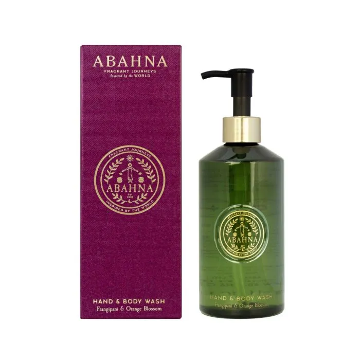 Abahna Frangipani &amp; Orange Blossom Hand &amp; Body Wash 300ml