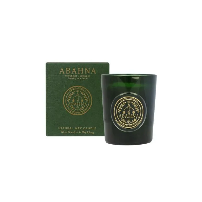 Abahna White Grapefruit &amp; May Chang Candle 75g 