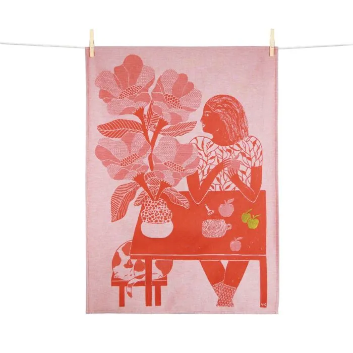 Moutet Tea Towel Les Pommes
