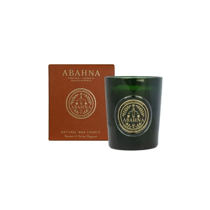 Abahna Mandarin &amp; Sicilian Bergamot Candle 75g 