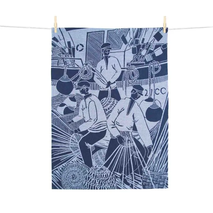 Moutet Tea Towel Marins Aux Paniers
