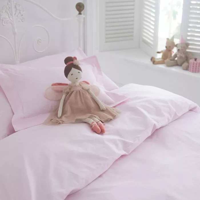 Pink Salcombe Stripe Cotton Bedlinen