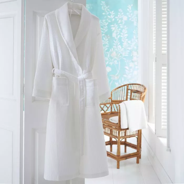 White Waffle Robe
