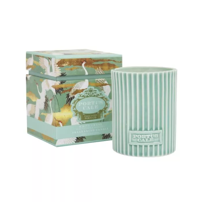 Portus Cale White Crane Candle 290g
