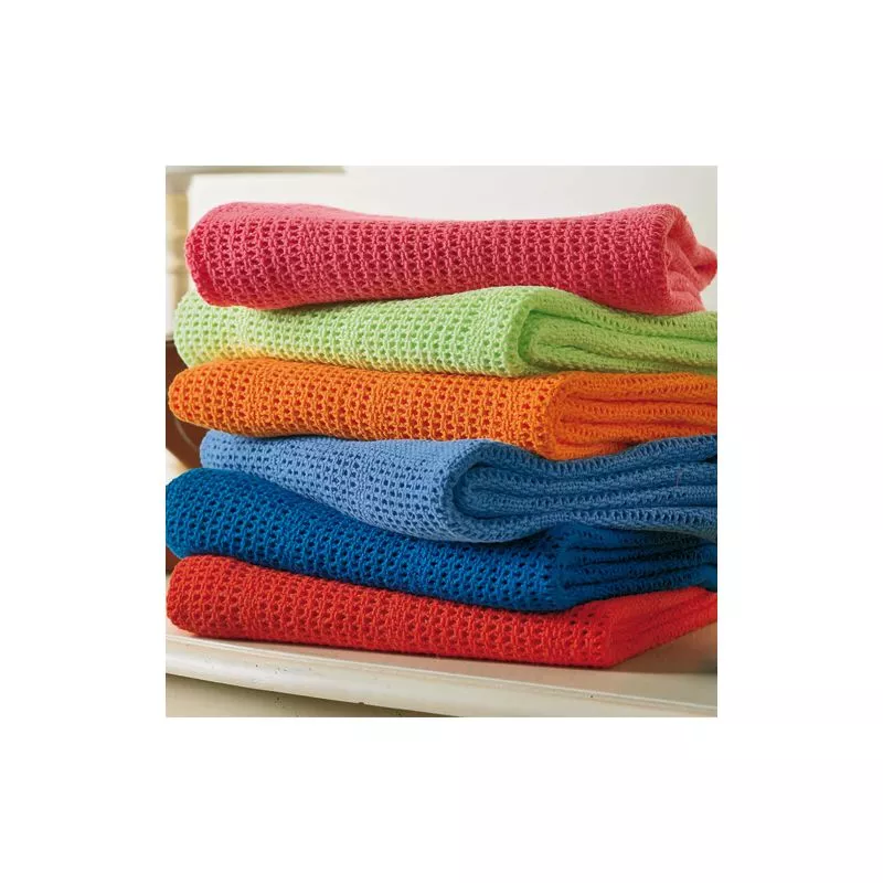 Navy Cellular Brights Pram Blanket